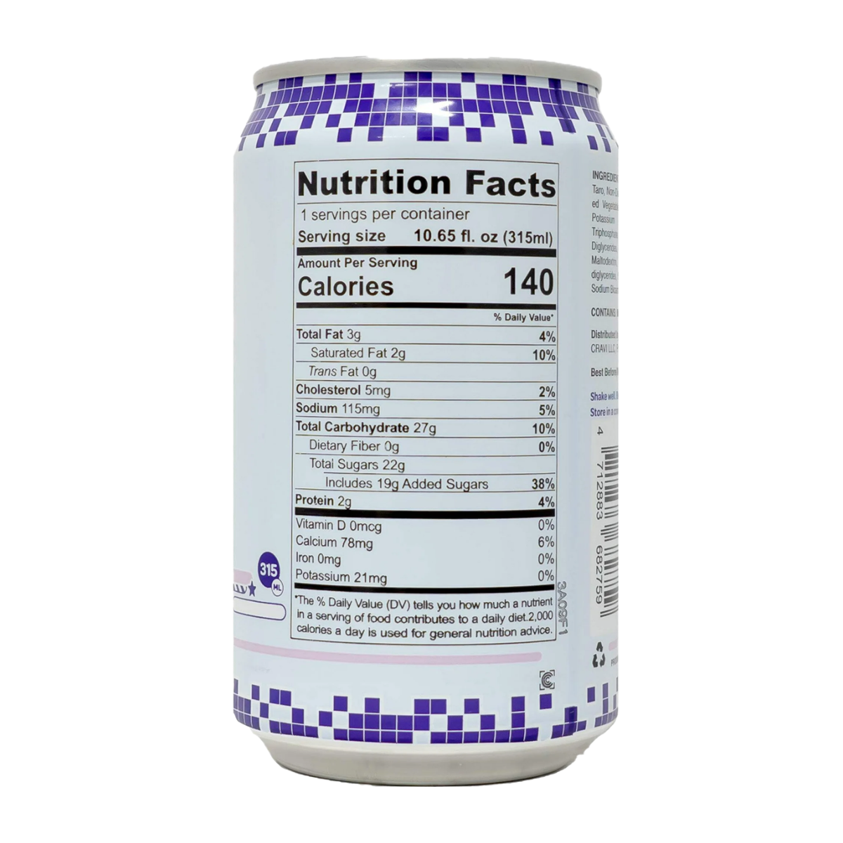 CRAVI Digimon Taro Milk Tea 10.65 FL OZ