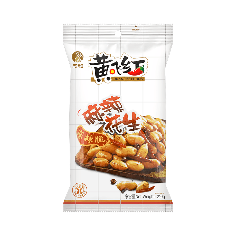 Huangfeihong Spicy Peanuts 210g