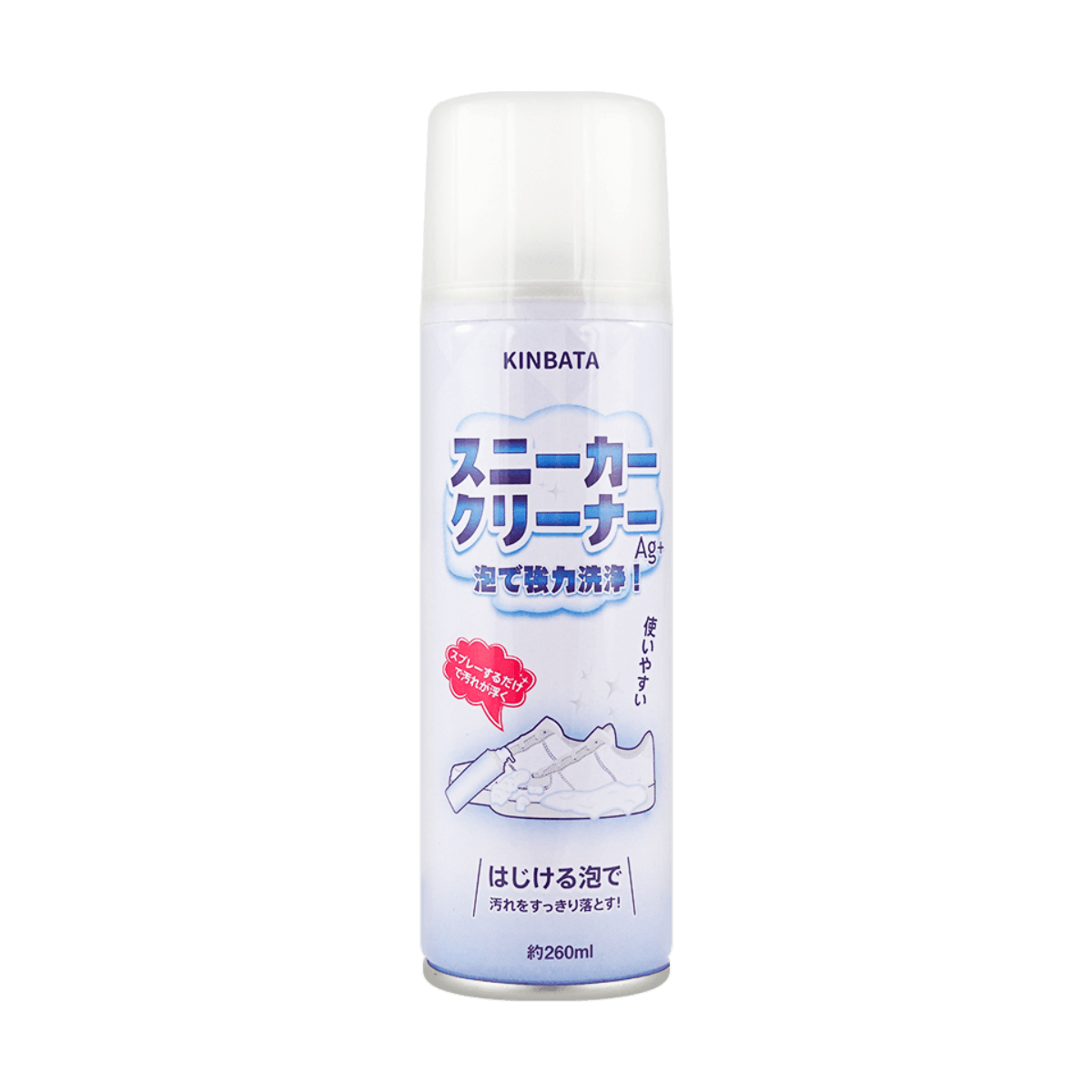 KINBATA 小白鞋清洁剂慕斯 - KINBATA Shoes Cleaner Foam 260ml