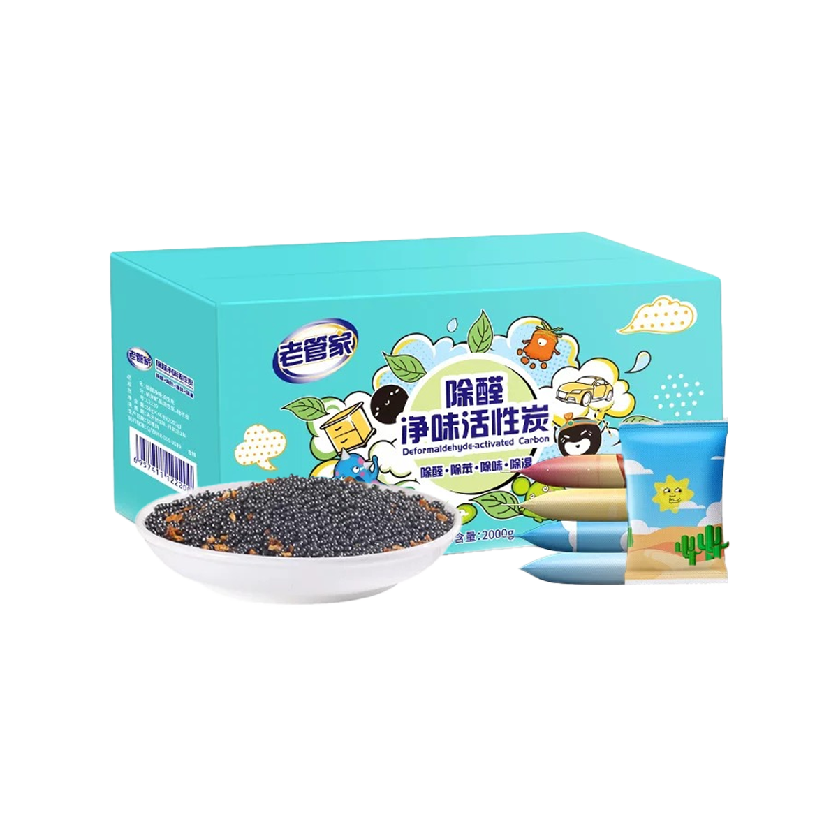 老管家 除醛净味活性炭 - Laoguanjia Deformaldehyde-activated Carbon 50g x 40 Bags