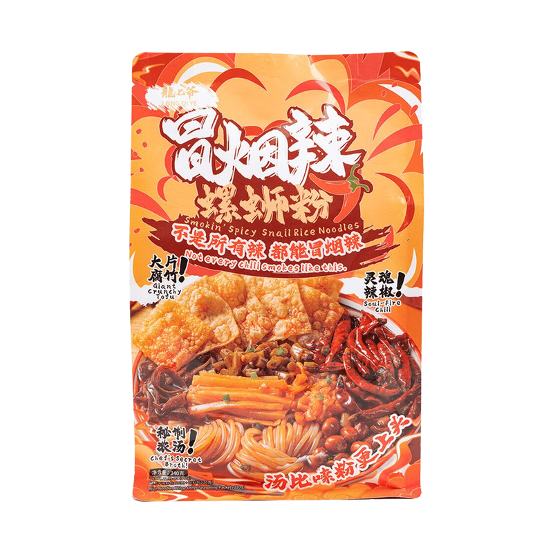 Longqiye Smokin' Spicy Snail Rice Noodle 340g