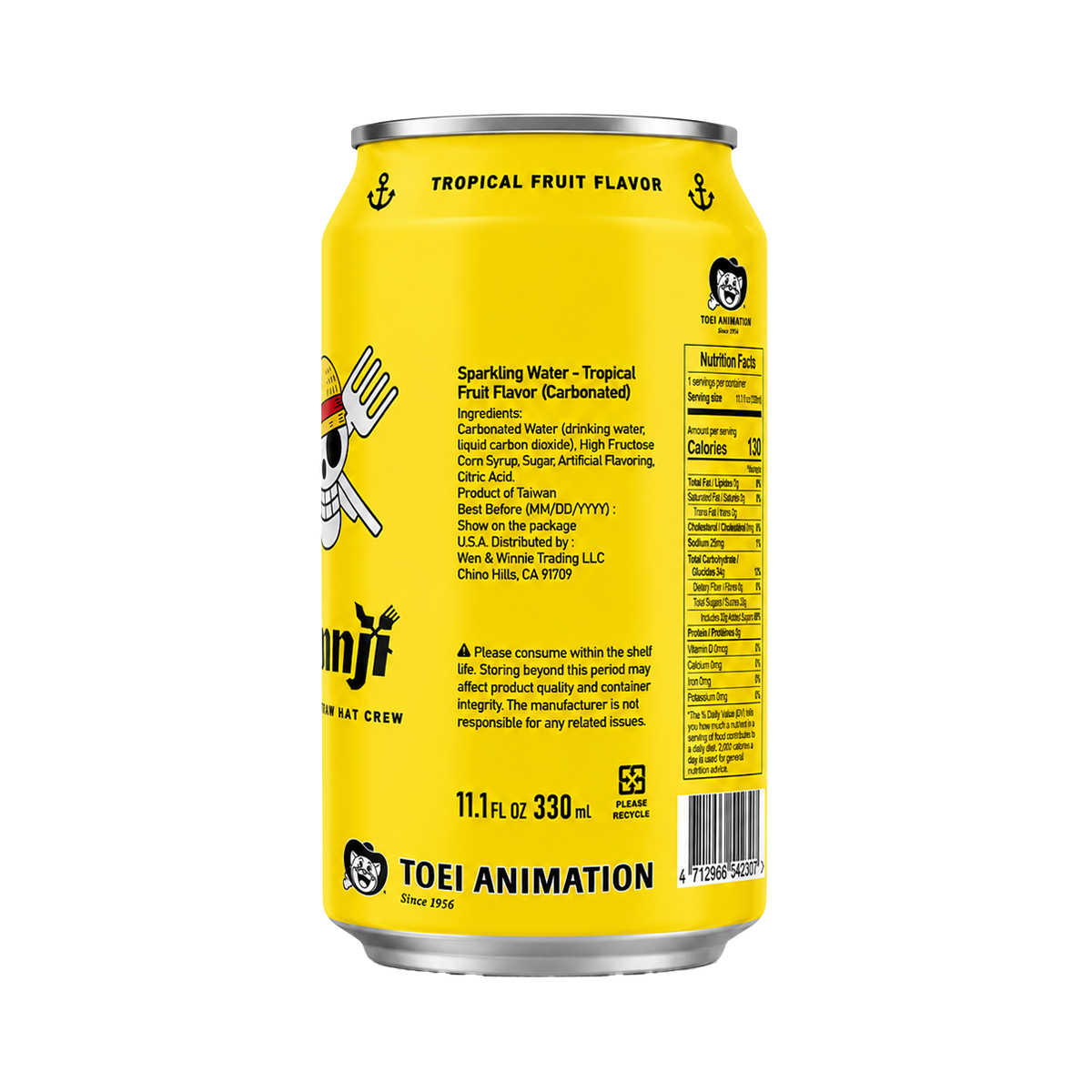 Ocean Bomb One Piece Sparkling Water Tropical Fruit 330ml
