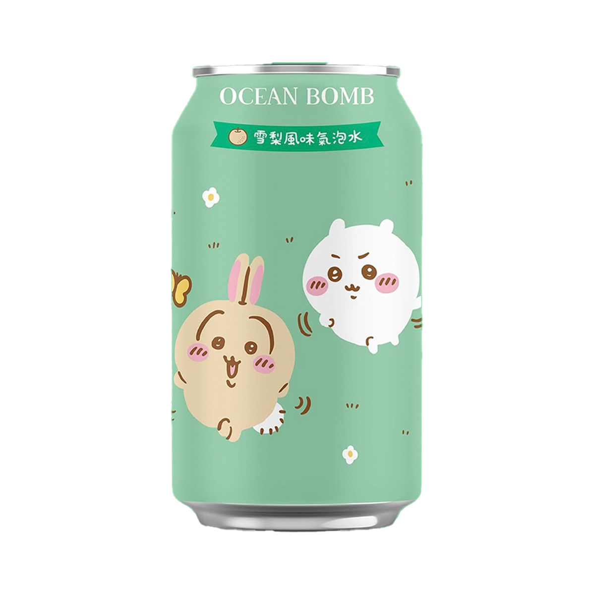 Ocean Bomb 吉伊卡哇 雪梨风味气泡水 - Ocean Bomb Chiikawa Sparkling Water Pear Flavor 330ml