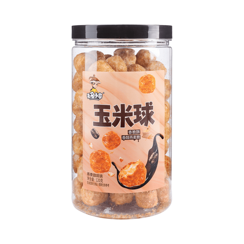Mr. Nobody Wu Corn Puff Balls (Oat Coffee Flavor) 120g