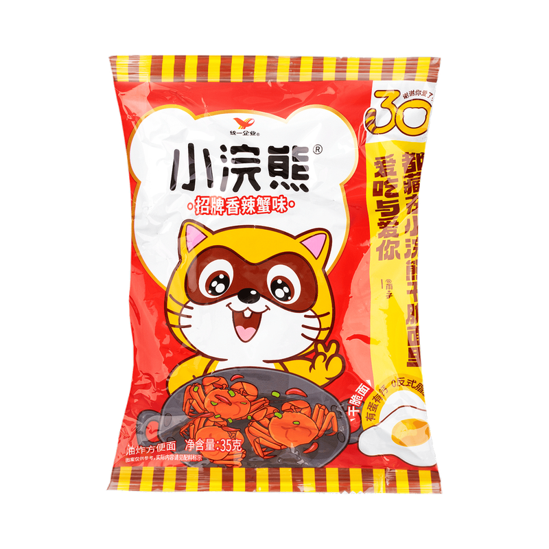 Xiaohuangxiong Fried Instant Noodle(Spicy Crab Flavor) 35g