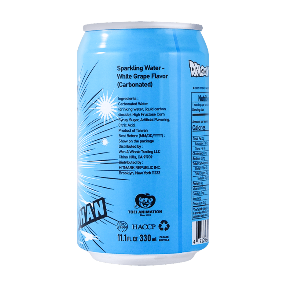 OCEAN BOMB Dragonball White Grape Sparkling Water 330ml