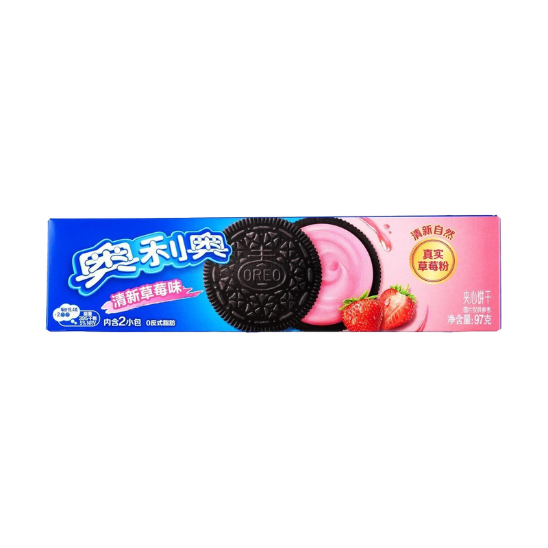 Oreo Chocolate Sandwich Cookies with Strawberry Flavor Cream 97g