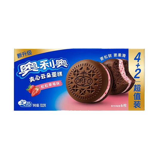 Oreo Soft Cakes with Strawberry Cream 132g