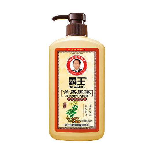 霸王 首乌黑亮天然植物洗发露 - Bawang Hair Shiny & Black Shampoo 750ml