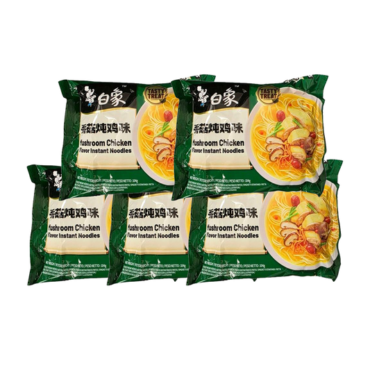 Baixiang Tasty Treat Mushroom Chicken Flavor Instant Noodles (5 Packs) 104g*5