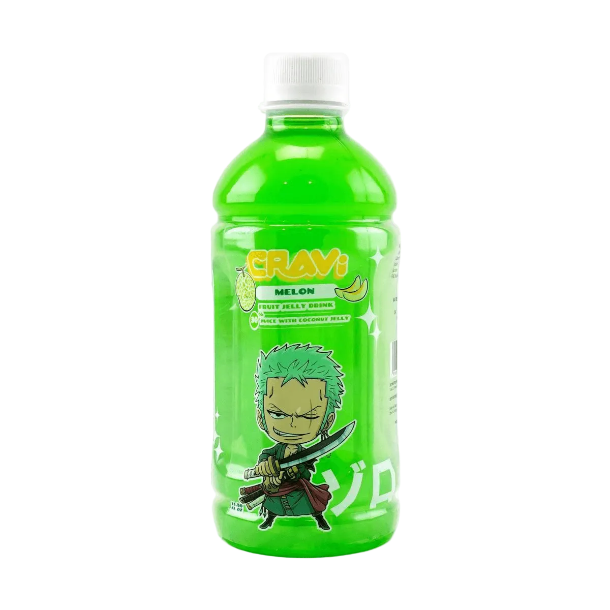 CRAVI One Piece Melon Juice with Coconut Jelly 350ml (Contains 30% Juice)