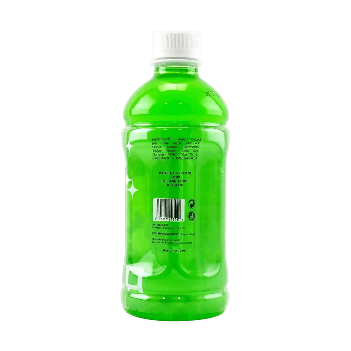 CRAVI One Piece Melon Juice with Coconut Jelly 350ml (Contains 30% Juice)