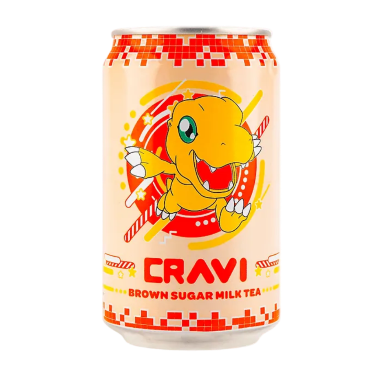CRAVI Digimon Brown Sugar Milk Tea 10.65 FL OZ