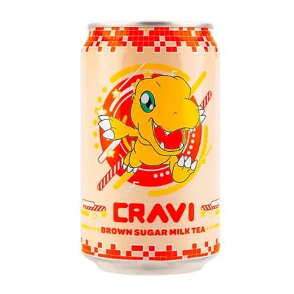 CRAVI Digimon Brown Sugar Milk Tea 10.65 FL OZ