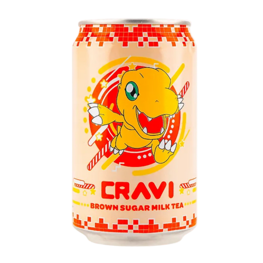 CRAVI Digimon Brown Sugar Milk Tea 10.65 FL OZ