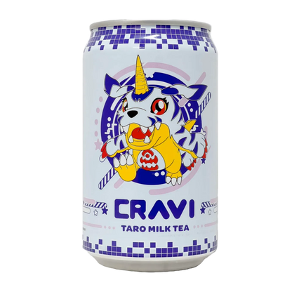 CRAVI Digimon Taro Milk Tea 10.65 FL OZ