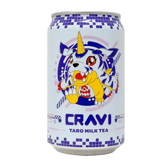 CRAVI Digimon Taro Milk Tea 10.65 FL OZ