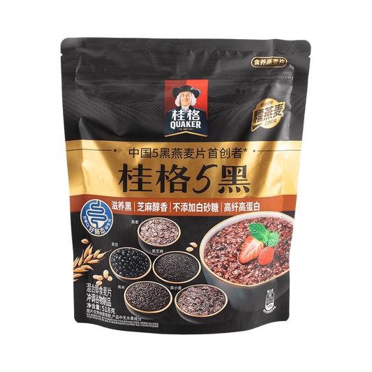Quaker Five Black Multi-Grain 518g