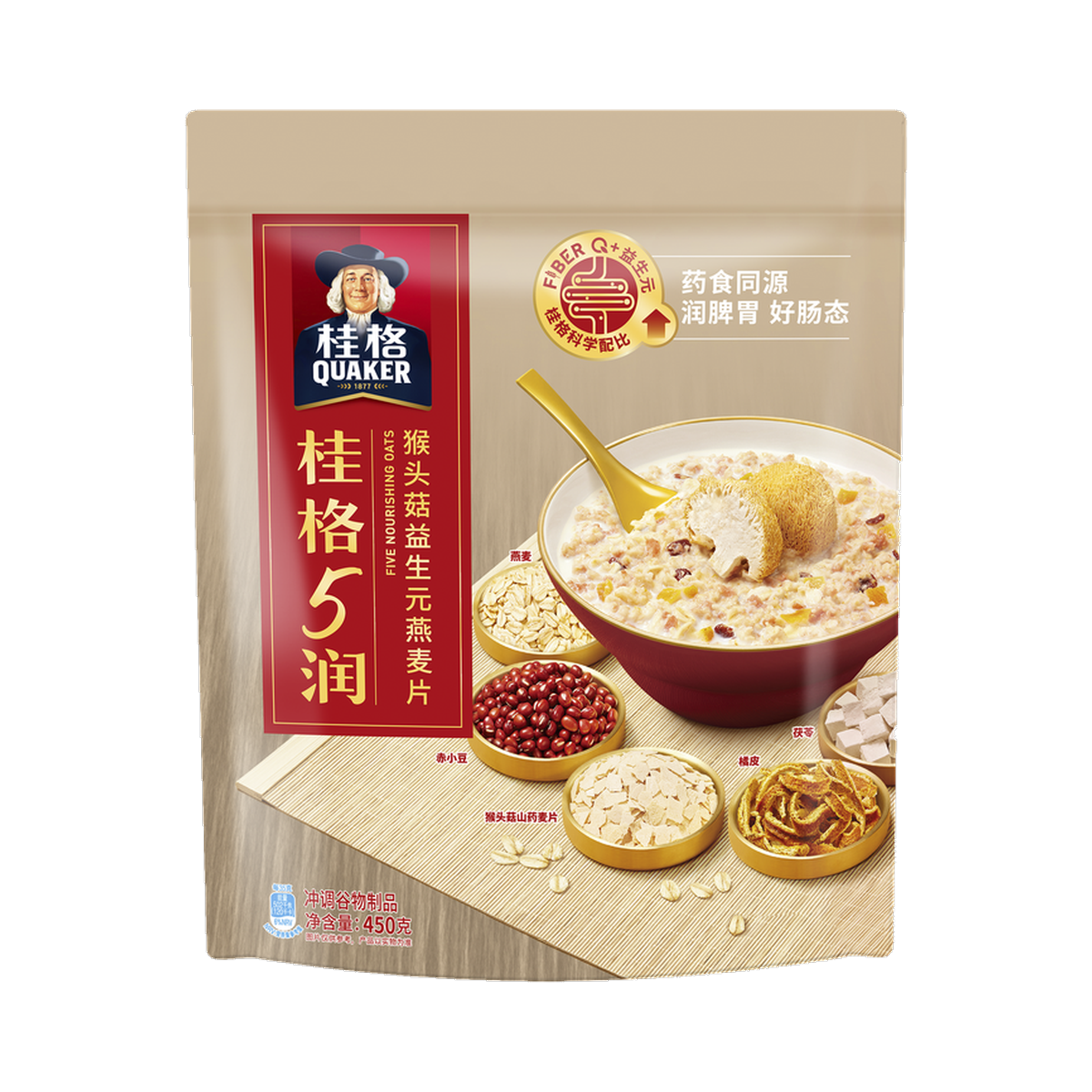 Quaker Five Nourishing Oats 450g