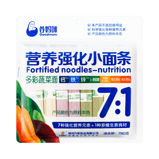 Goodmom Fortified Nutrition 7:1 Multi-Color Vegetables Noodles 280g