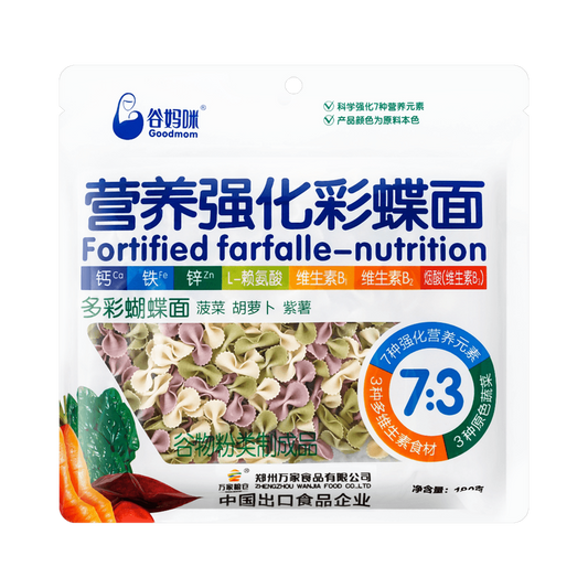 Goodmom Fortified Nutrition 7:3 Multi-Color Farfalle 180g
