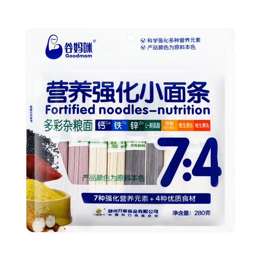 Goodmom Fortified Nutrition 7:4 Multi-Color Grain Noodles 280g