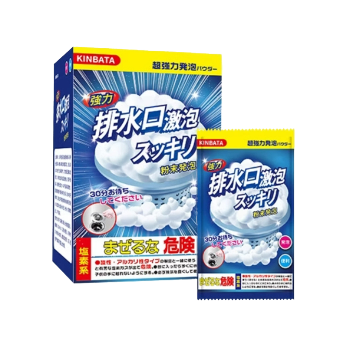 KINBATA 排水口泡泡粉 - KINBATA Drain Cleanser Powder 40g x 6 Bags