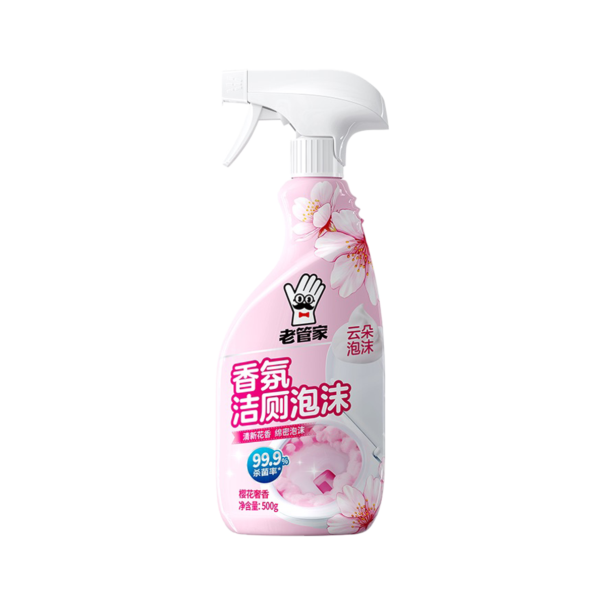 老管家 花香洁厕泡沫 - Laoguanjia Flower Scented Toilet Foam 500ml