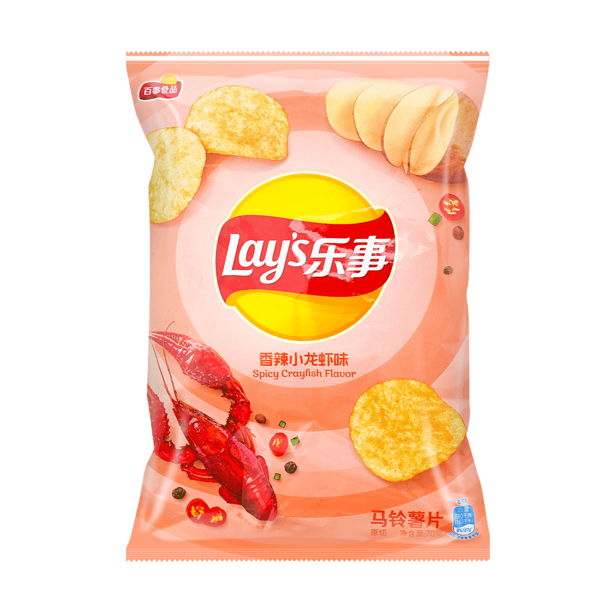 Lay’s Potato Chips (Spicy Crayfish Flavor) 70g