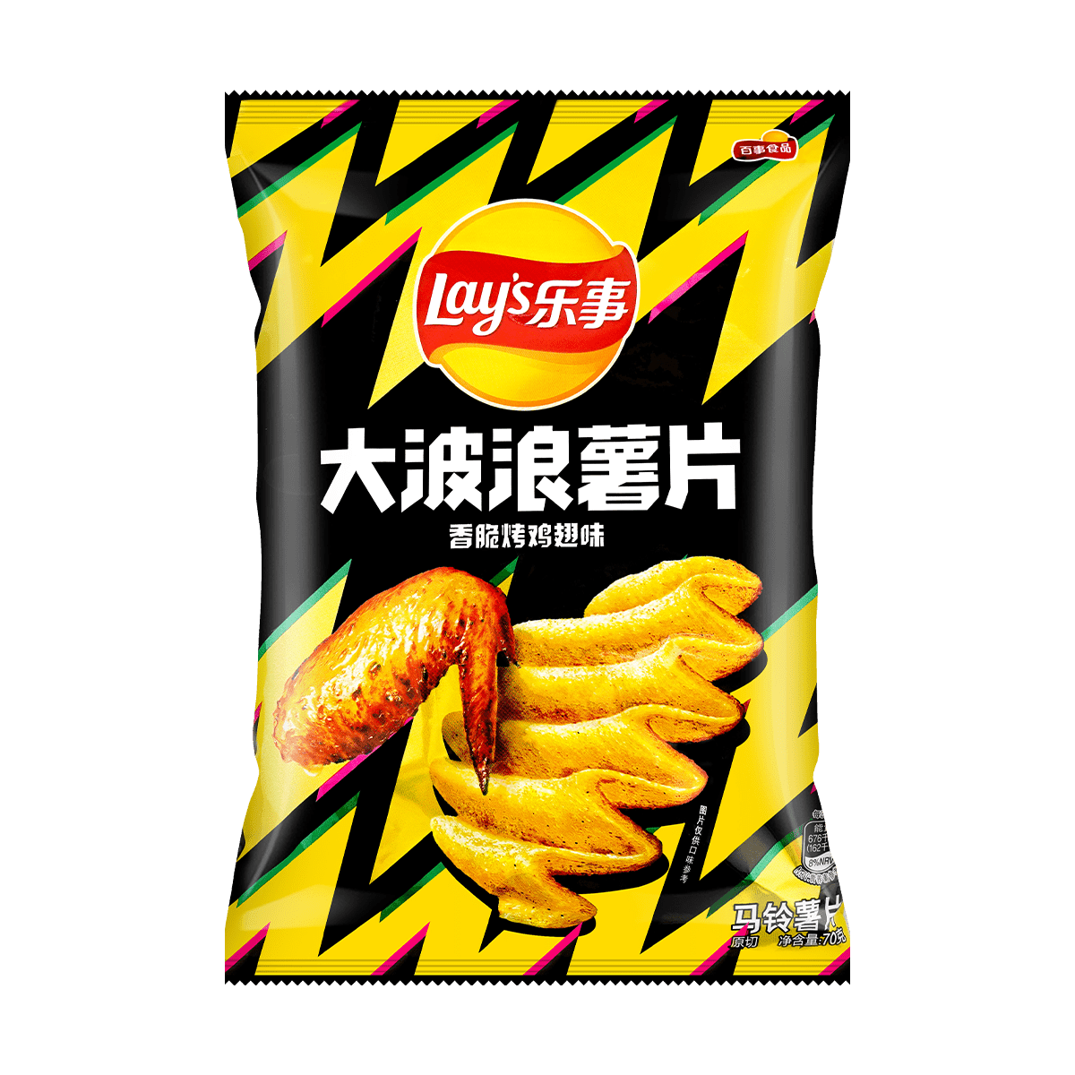 Lay’s Wave Potato Chips (Grilled Chicken Wing Flavor) 70g