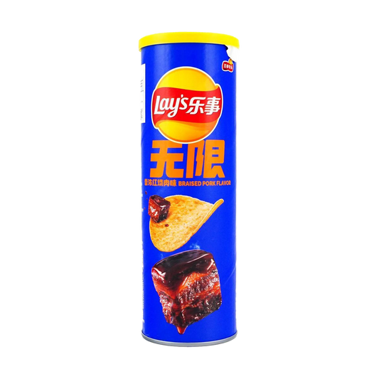 Lay’s Potato Chips Can Packaging (Braised Pork Flavor) 90g