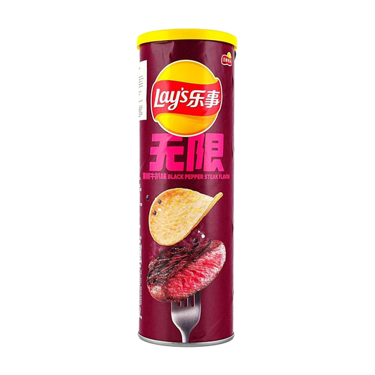 Lay’s Potato Chips Can Packaging (Pepper Steak Flavor) 90g