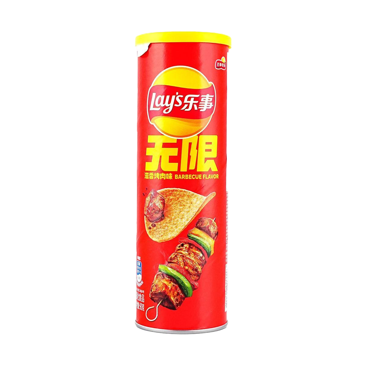 Lay’s Potato Chips Can Packaging (Sizzied Barbecue Flavor) 90g