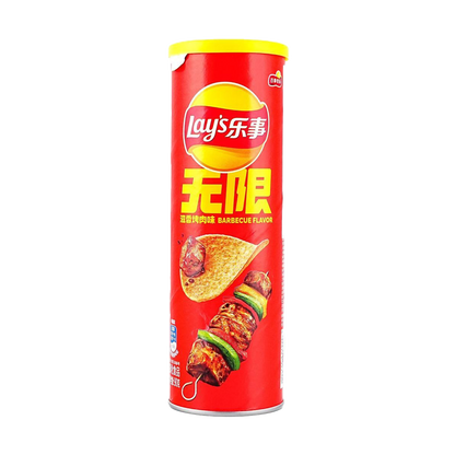 Lay’s Potato Chips Can Packaging (Sizzied Barbecue Flavor) 90g