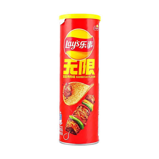 Lay’s Potato Chips Can Packaging (Sizzied Barbecue Flavor) 90g