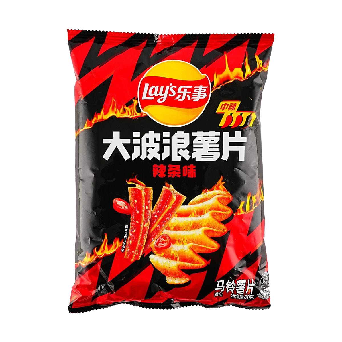 Lay’s Wave Potato Chips (Spicy Gluten Strips Flavor) 70g