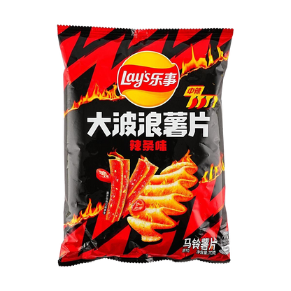Lay’s Wave Potato Chips (Spicy Gluten Strips Flavor) 70g