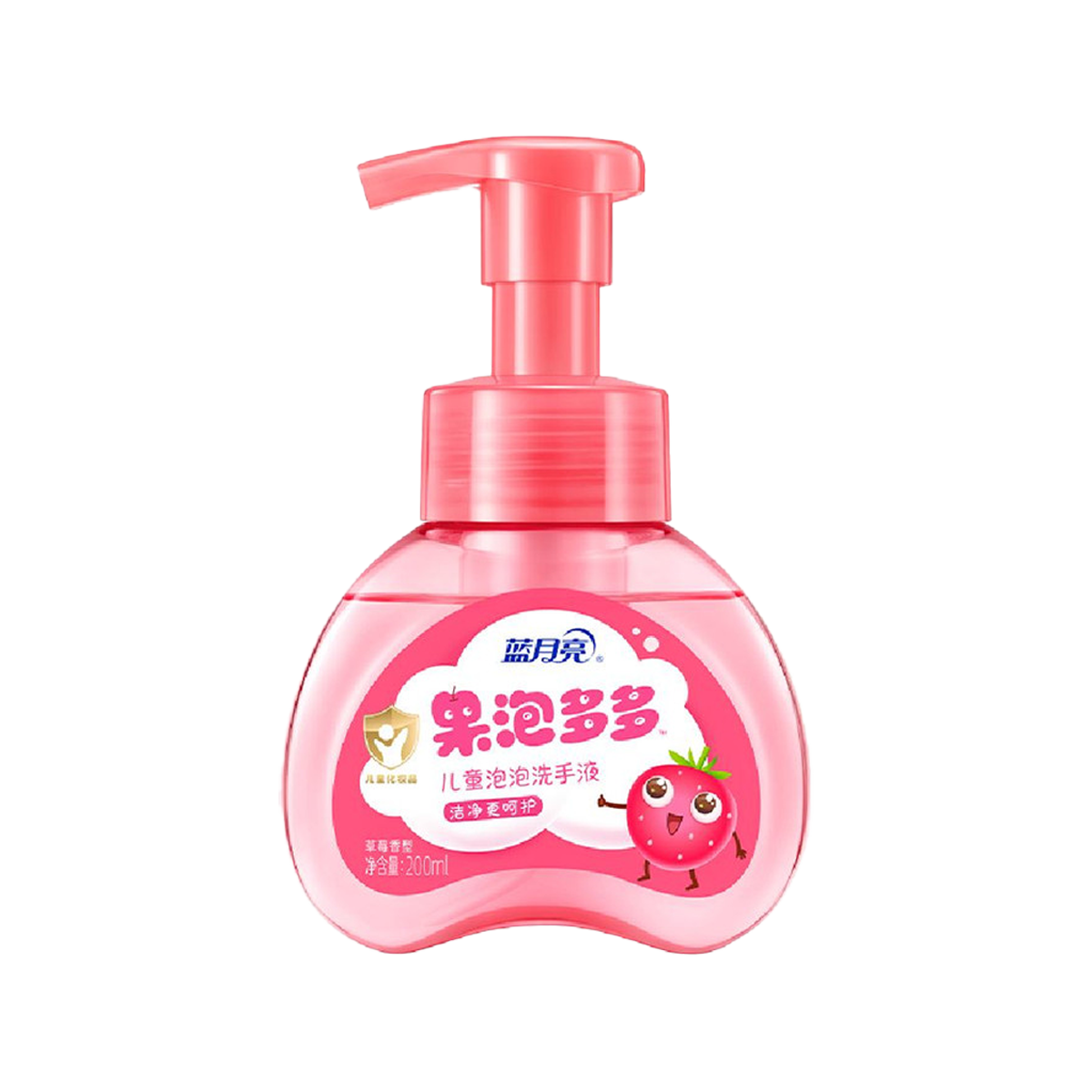 蓝月亮 果泡多多 儿童泡泡洗手液 (草莓香型) - Blue Moon Kids Hand Wash Foam (Strawberry Flavor) 200ml