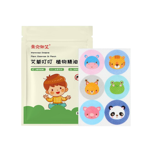 南京同仁堂 艾草叮叮植物精油贴 - Nanjing Tongrentang Wormwood Plant Essentiaol Oil Patch 36 Count