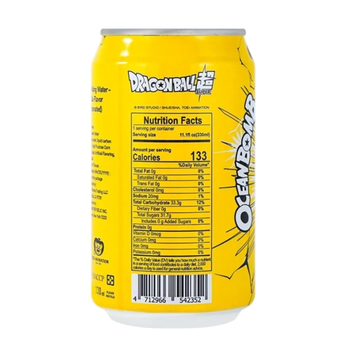 OCEAN BOMB Dragonball Vanilla Flavor Sparkling Water 330ml