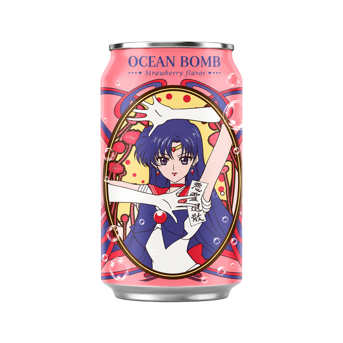 Ocean Bomb Sailor Moon Sparkling Water Strawberry 330ml