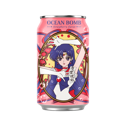 Ocean Bomb Sailor Moon Sparkling Water Strawberry 330ml