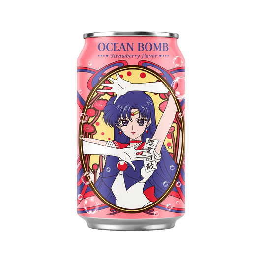 Ocean Bomb Sailor Moon Sparkling Water Strawberry 330ml