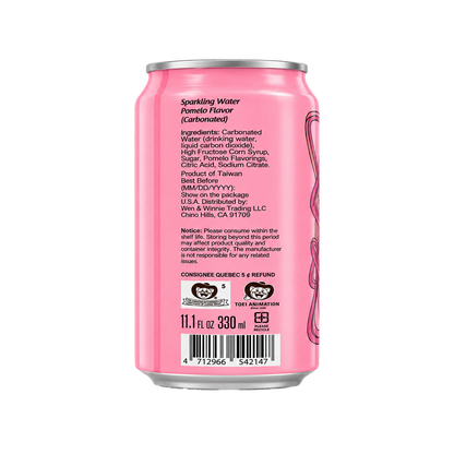 Ocean Bomb Sailor Moon Sparkling Water Pomelo Flavor 330ml