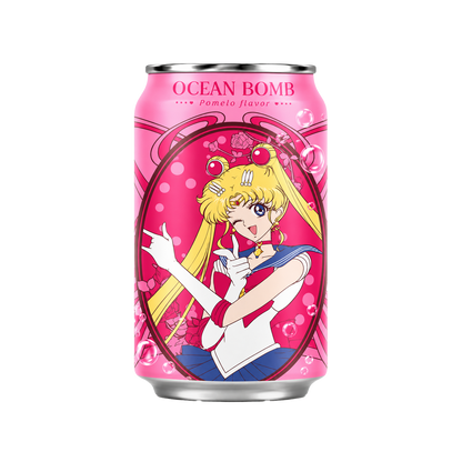 Ocean Bomb Sailor Moon Sparkling Water Pomelo Flavor 330ml