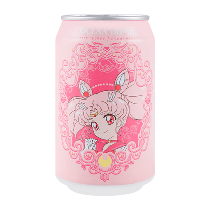 Ocean Bomb Sailor Moon Sparkling Water Lychee Flavor 330ml