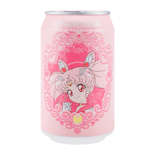 Ocean Bomb Sailor Moon Sparkling Water Lychee Flavor 330ml