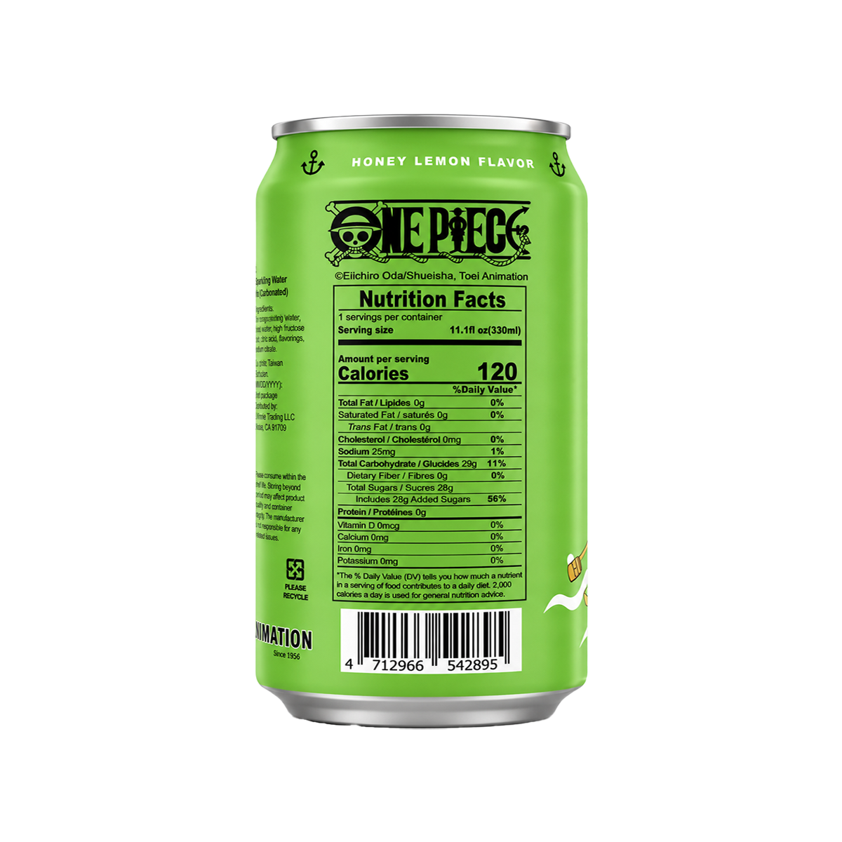 Ocean Bomb One Piece Sparkling Water Honey Lemon 330ml