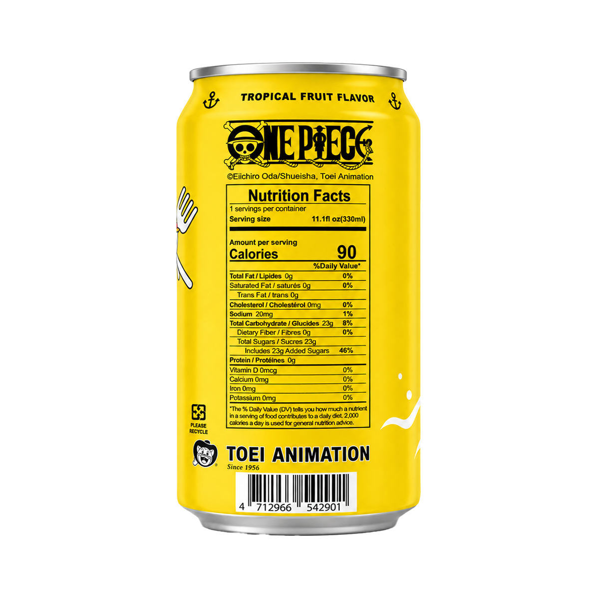 Ocean Bomb One Piece Sparkling Water Tropical Fruit 330ml