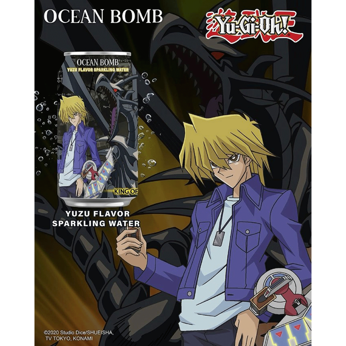 Ocean Bomb King of Game Sparkling Yuzu Flavor 330ml (4 Designs)